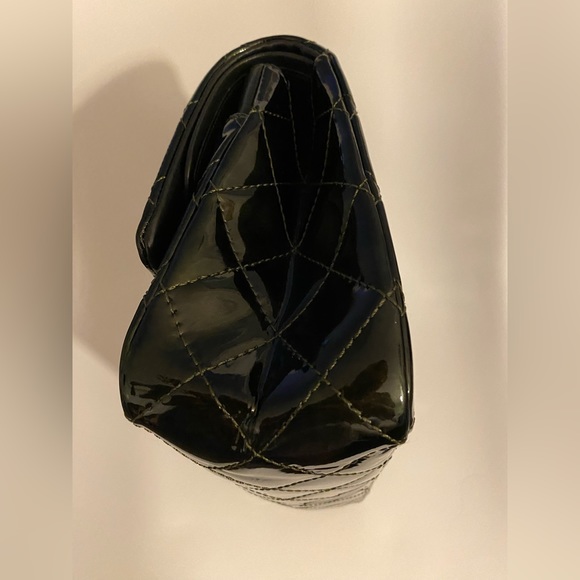 Chanel Iridescent Green Quilted Patent Leather Reissue 2.55 Classic 227 Flap Bag - Picture 8 of 9